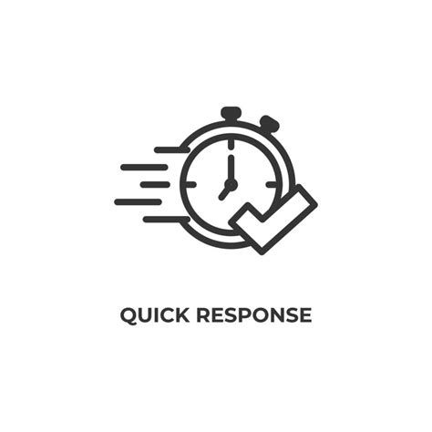 Vector Sign Of Quick Response Symbol Is Isolated On A White Background