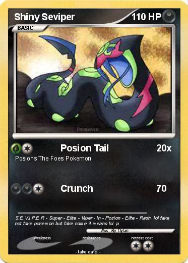 Pokémon Shiny Seviper - Posion Tail - My Pokemon Card