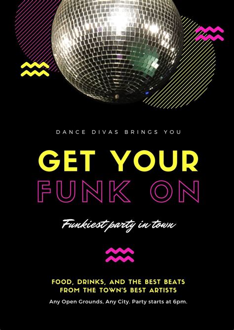 Disco Party Invitations