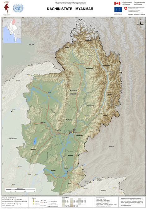Kachin State - Myanmar (as of 6 July 2015) - Myanmar | ReliefWeb
