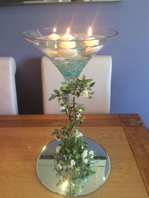 Martini Glass Wedding Centerpiece Ideas