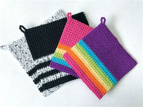 Ravelry Fancy Shmancy Hot Pads Pattern By Amy Cornett