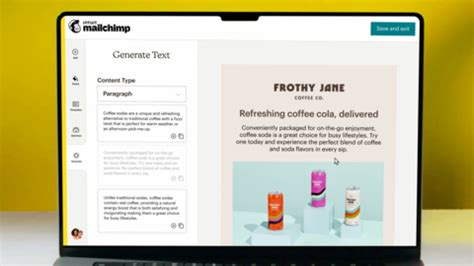 Intuit Mailchimp Annonce Email Content Generator Un Outil DIA