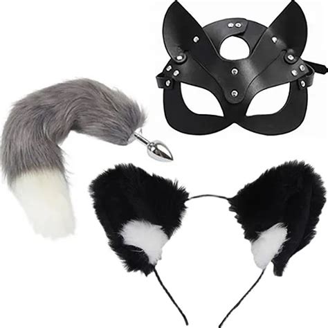 Plug Anal Cola De Zorro Dilatador Máscara De Zorro pcs Cuotas sin interés