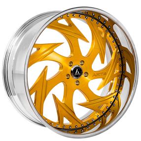 Staggered Artis Forged Wheels Fillmore Gold Rims Atf