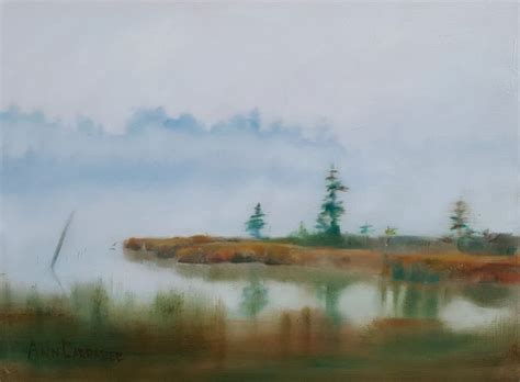 Morning Fog In Oil By Artist Ann Larrabee Painting Watercolor