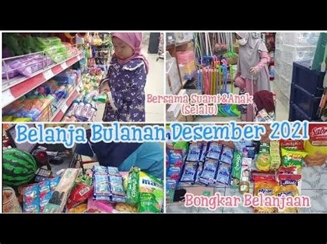 Belanja Bulanan Grocery Shopping Stok Bulan Desember YouTube