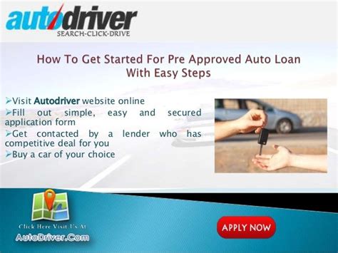 How To Get Pre Approved For A Car Loan