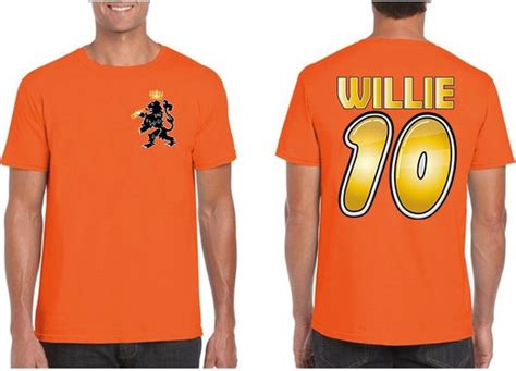 Bellatio Decorations Oranje Koningsdag T Shirt Voetbal Willie