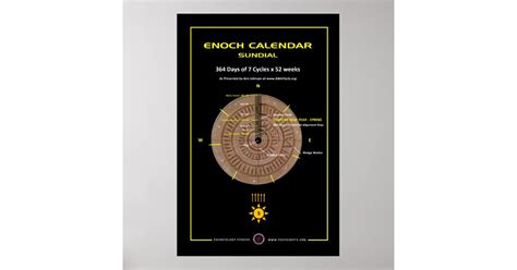 Enoch Calendar Sundial Poster Zazzle