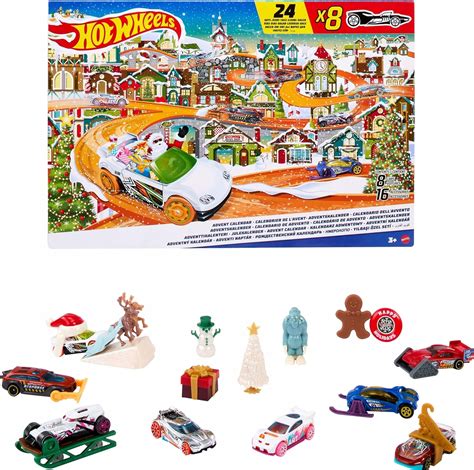 Kalendarz Adwentowy Z Samochodem Auto Dla Ch Opca Hot Wheels Por Wnaj