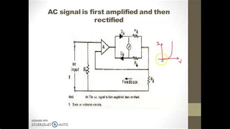 Ac Voltmeter Using Half Wave Rectifier Youtube