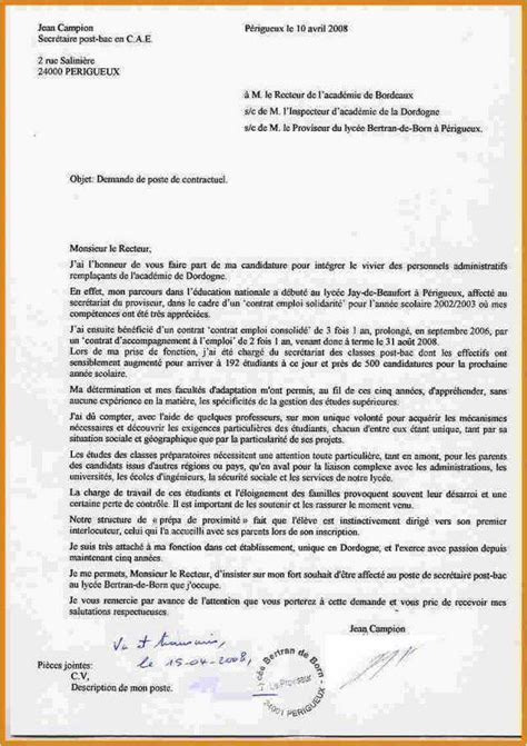 Modele Lettre De Motivation Enseignant Contractuel Laboite Cv Fr