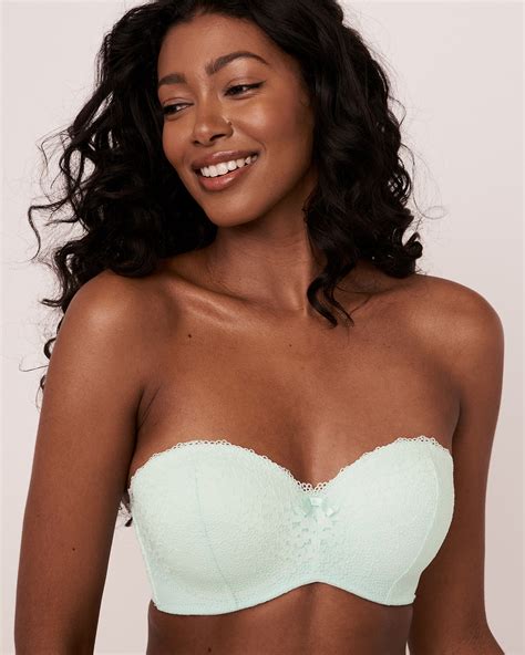 Lightly Lined Memory Foam Strapless Bra Baby Blue La Vie En Rose