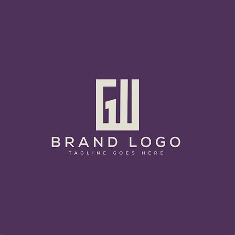 Premium Vector Letter Gw Logo Design Vector Template Design For Brand