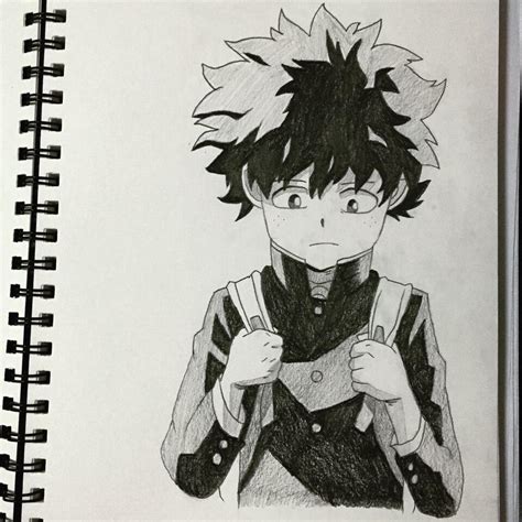 Izuku Midoriya Sketch By Zacharychua On DeviantArt