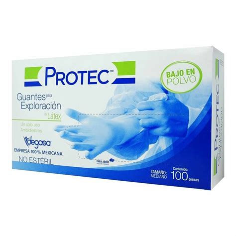 Guante De L Tex Para Exploraci N Mediano Protec Caja Con Pza