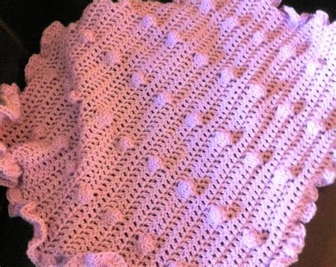 Purple Lavender Bubble And Ruffle Edge Crochet Baby Stroller Etsy