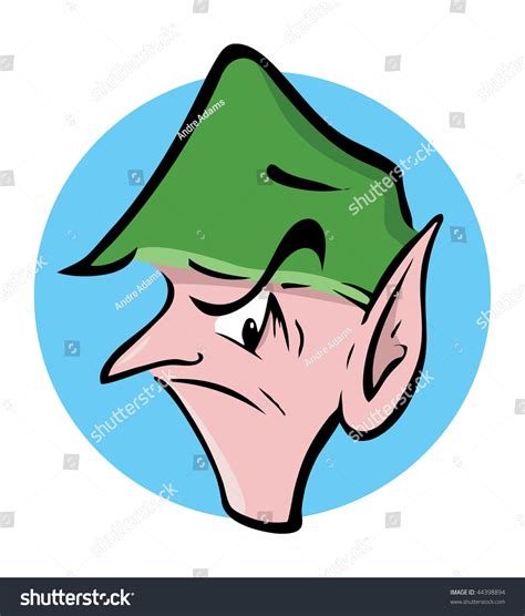 Cartoon Illustration Angry Elf Stock Illustration 44398894 Shutterstock