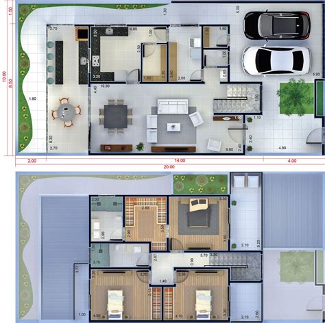 Plano De Casa Con Dormitorios Planos De Casas Modelos De Casas E My