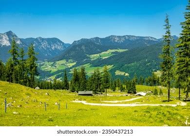 Hike Through Beautiful Berchtesgaden Alps Watzmann Stock Photo ...