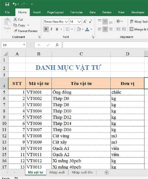 Ph Ng Ph P Qu N L V T T X Y D Ng B Ng Excel Hi U Qu