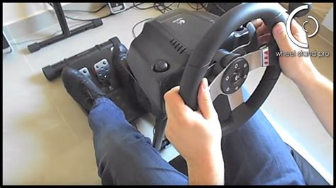 Wheel Stand Pro Deluxe For Logitech G25 G27 Racing Wheels In Action Force Feedback 10 Youtube