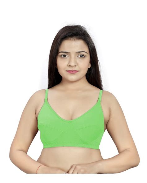 Non Padded Green Cotton Bra Size 32b At Rs 320piece In Surat Id 26028519648