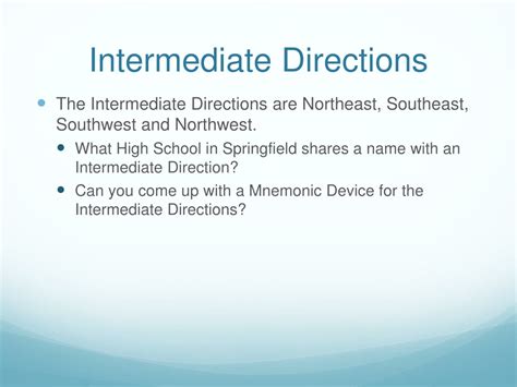 Ppt Directions And Locations Powerpoint Presentation Free Download