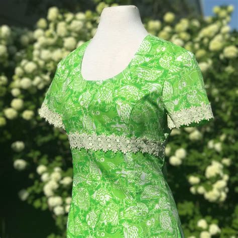 Womens Green And White Dress Depop