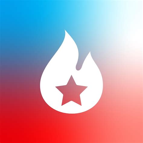 Premium Vector Freedom Flame With Star Logo