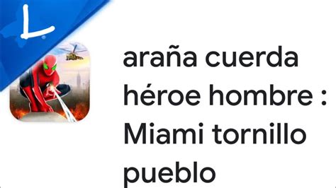 araña cuerda héroe hombre Miami tornillo pueblo Trailer official YouTube