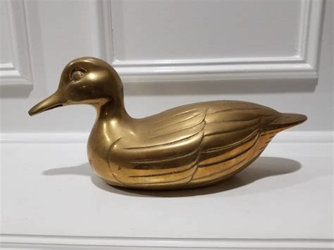 Mid Century Brass Duck Modern Sleek Lines With A Beautiful Etsy Mid Century Modern Sleek