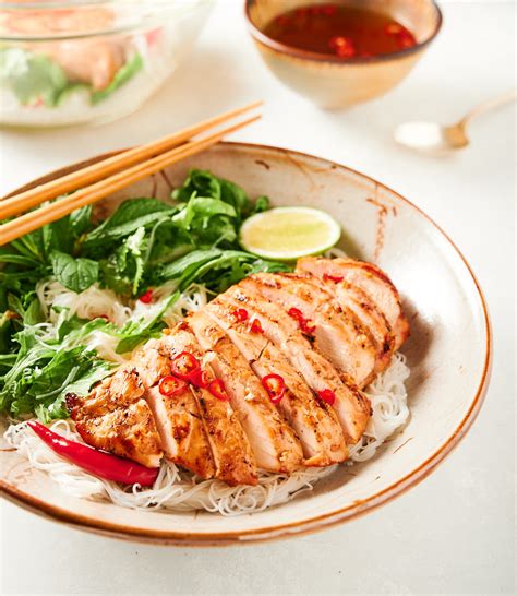 Vietnamese Lemongrass Chicken Noodle Bowl Glebe Kitchen