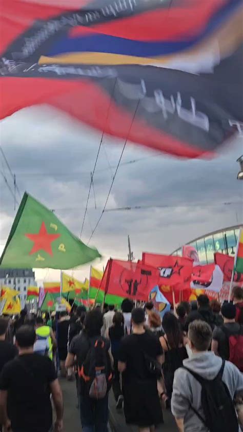 Armenians Rojava On Twitter Our Flag Waves During The March Organized