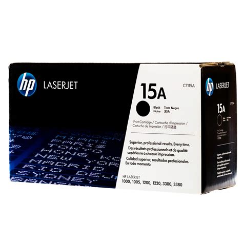 Original Hp 15a Black Laserjet Toner Cartridge C7115a