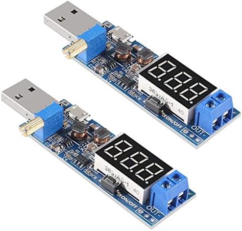 Amazon Pcs Usb Step Up Down Power Supply Module Adjustable Dc Dc