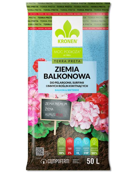 Ziemia Kronen Do Pelargonii I Ro Lin Balkonowych