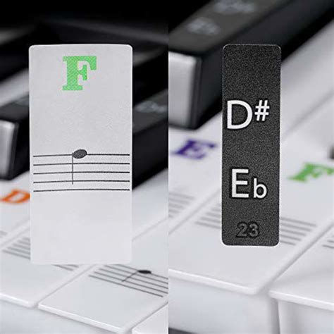 GetUSCart- Piano Keyboard Stickers for 88/61/54/49/37 Key, Bold Large ...