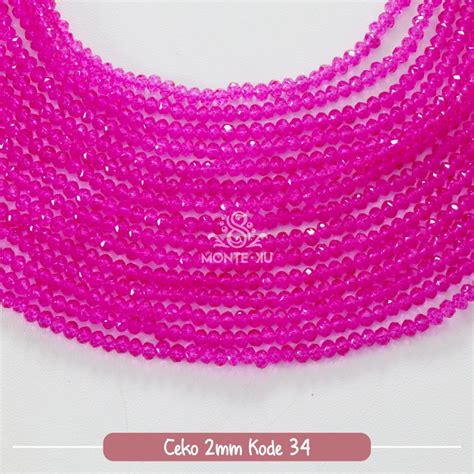 Jual Kristal Ceko Mm Mote Manik Ceko Bakpau Kecil Payet Beads Kristal