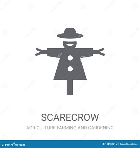 Scarecrow Icon Trendy Scarecrow Logo Concept On White Background From