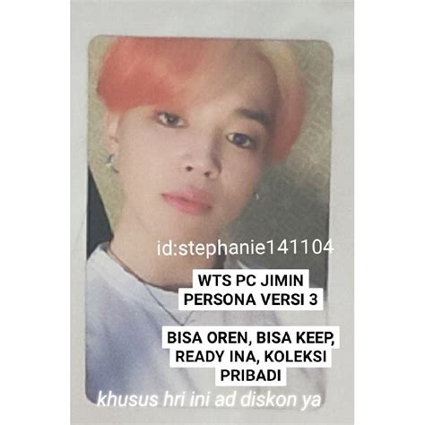 Jual PC JIMIN PERSONA V3 BOOKED Shopee Indonesia