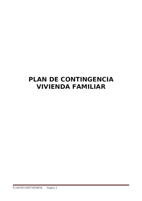 Docx Plan De Contingencia Santa Ana Dokumen Tips