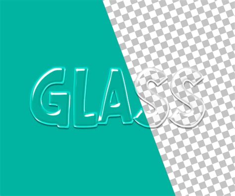 Premium Psd Psd Glass Style Text Effect