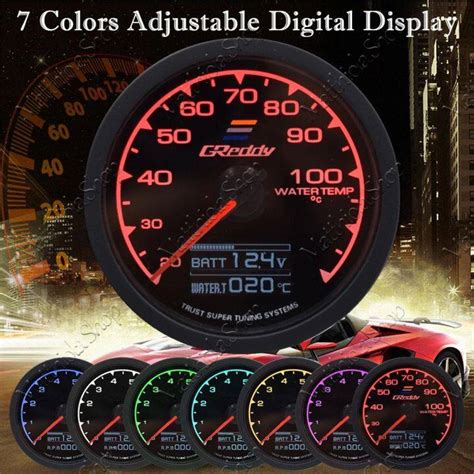 Greddy D A Multi Gauge Meter In Colour Digital Display Boost Water