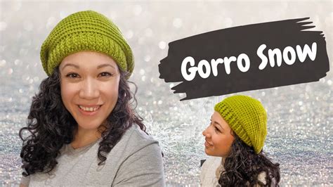 Teje un Gorro Caído a Crochet Paso a Paso Snow YouTube