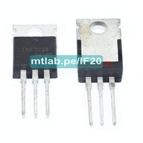 TRANSISTOR IRF3205 MOSFET Canal N 55V 110A TO 220AB MTLAB