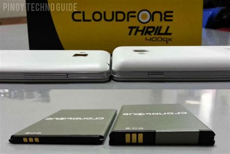 Cloudfone Thrill 400 QX Go Thin Or Go Powerful With Two Battery Packs