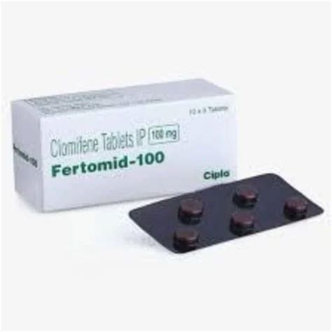 Fertomid 100mg Tablet Packaging Type Box At Rs 80 Stripe In Nagpur