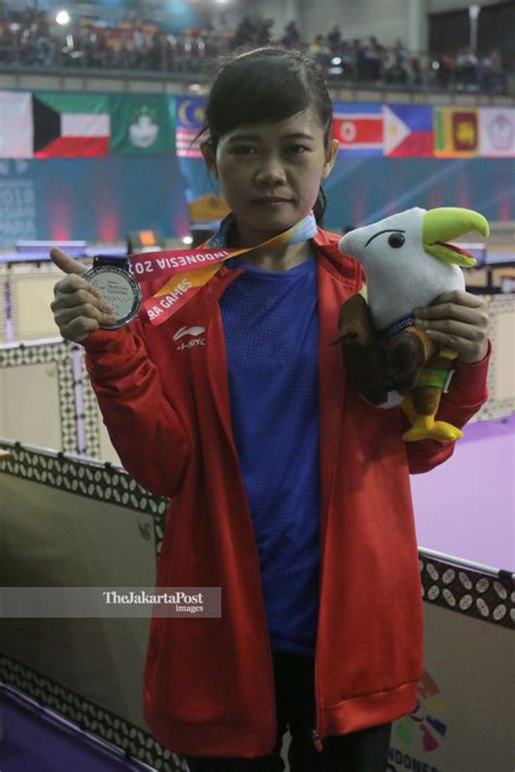 Atlet Tenis Meja Asian Para Games 2018 Asal Indonesia Ana Widyasari